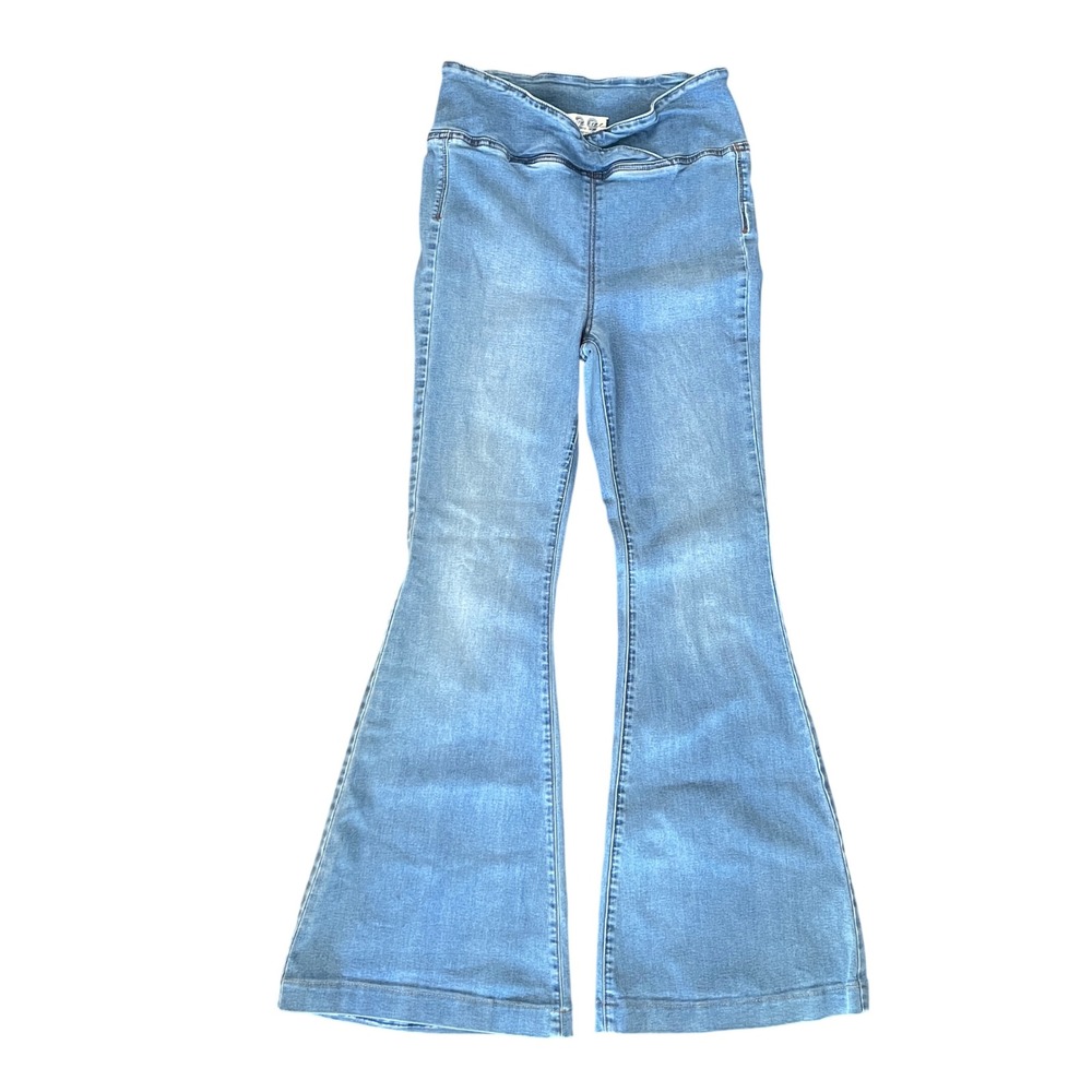 Free People We The Free Venice Beach Flare High Rise Crossover Jeans Womens 29 - Picture 6 of 16